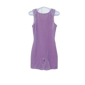 Mauve Purple Danskin Velvet Biketard Size 6x-7